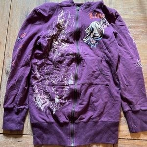 Purple Ed Hardy hoody